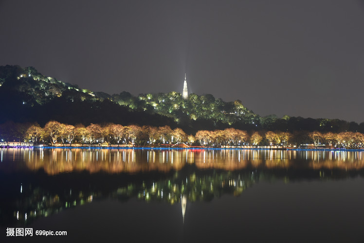 杭州西湖夜景
