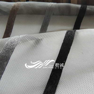 【植绒纱纱批发 窗纱定制 工程纱14.8元/米】价格,厂家,图片,窗帘,杭州君诚窗饰设计-